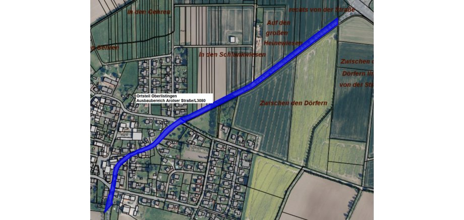 Ausbaubereich Arolser Straße, Oberlistingen